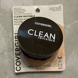 COVERGIRL Clean Invisible Pressed Powder, 120 Creamy Natural, 0.38 oz
